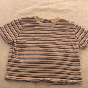 A striped brandy Melville crop top
